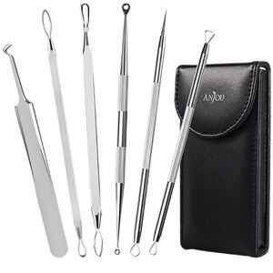 2 PACK Anjou Acne And Blackhead Remover Kit, 11-Heads, AJ-PCA004, 20-01000-004